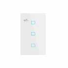 INTERRUPTOR SMART 4LIFE FLT3SWW TOUCH COM 3 INTERRUPTOR WITHE C/WIFI