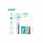 APARADOR DE PELO VGR 6IN1 V-733 BRANCO/VERDE CARREGAVEL 