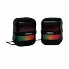 SPEAKER SATELLITE AS-92008B RGB PRETO 2.0 BT