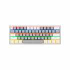 TECLADO USB REDRAGON K617-R FIZZ RAINBOW GREY/WHITE USA 