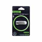 PENDRIVE ECOPOWER 16GB DUAL DRIVE OTG USB 2.0/TYPE-C METAL