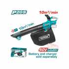 SOPRADOR E ASPIRADOR TOTAL TABLI2003 20V 2 BATERIA 4.0AH COM CARREG 220V