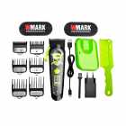 KIT MAQUINA CABELO WMARK NG-130 GREEN/BLACK BIVOLT
