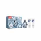 DIESEL ONLY THE BRAVE KIT MEN 125ML EDT+SHOWER 100ML+SHOWER 50ML 