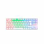 TECLADO USB MEC GAMER REDRAGON K552W-RGB SW RED KUMARA WHITE INGLES