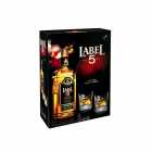 BEBIDA WHISKY LABEL 5 COFFRET +2COPOS