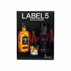 BEBIDA WHISKY LABEL 5 COFFRET 700ML+2COPOS 106327