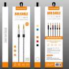 ACESORIO CELULAR CABO AUX H MASTON XT21 P2 1.5M AZUL