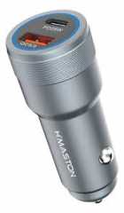 ACESORIO CEL FONTE VEICULAR H MASTON L07 CINZA 605902