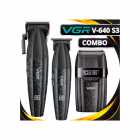 KIT MAQUINA DE CABELO VGR V-640 S3 3IN1 GREEN BIVOLT