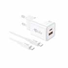 ACESSÓRIO CELULAR FONTE CARREGADOR 4LIFE FL8530ACGW TYPE-C/USB 30W BRANCO