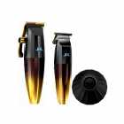 MAQUINA CABELO JRL FF2020 GOLD COLLECTION CLIPPER+TRIMER PRETO/GOLD