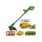 CORTA GRAMA JADEVER JDGTP535 20V COM BATERIA COM CARREGADOR 220V 50-60HZ