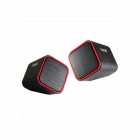 SPEAKER HAVIT SK473 PRETO VERMELHO 2.0 USB