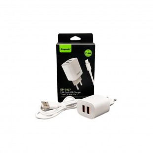 ACCESORIO CELULAR FONTE ECOPOWER EP-7027 USD TYPE C BRANCO