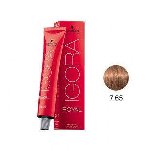 TINTA PRA CABELO SCHWARZKOPF IGORA ROYAL 7-65 60G +LOÇAO 60ML