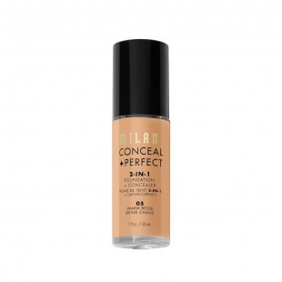 BASE + CORRETIVO MILANI CONCEAL+PERFECT 2-IN1 05 WARM BEIGE 30ML