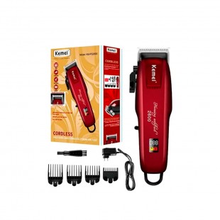 MAQUINA CABELO KEMEI KM-2600 CORDLES BIVOLT BATERIA