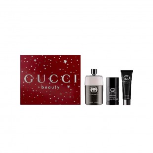 GUCCI GUILTY BY GUCCI BEAUTY KIT MEN 90ML+AFTER 75ML+GEL 50ML 