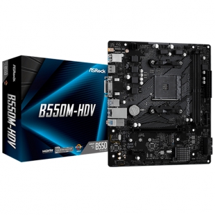 PLACA MÃE AM4 ASROCK B550M-HDV DVI/DDR4/S/R/V/HDMI
