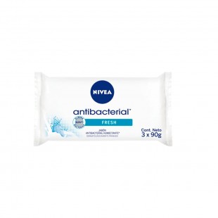 SABONETE NIVEA ANTIBACTERIAL FRESH 3X90GR