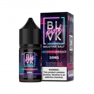 JUICE VAPE E.LIQUID BLVK PINK N.SALT ICED BERRY LEMONAD 35MG 30ML
