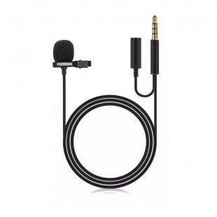 MICROFONE JH-043-A P2/AUX 3.5 PRETO