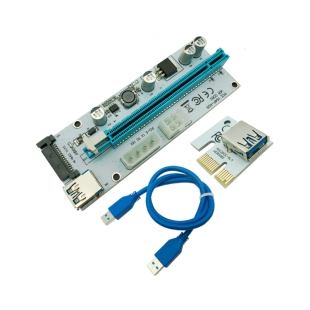 PLACA PCI-EX PCE164P-N03 VER€.008S RISER CARD USB 3.0 4 PIN AZUL