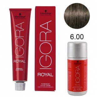 TINTA P/ CABELO SCHWARZKOPF IGORA ROYAL 6-0 60G +LO€AO 60ML