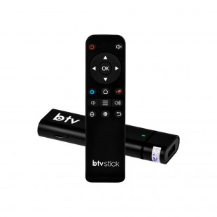 RECEP BTV STICK ES-13 IPTV/4K/WIFI/AND 9.0/1+8GB SEM GARANTIA SINAL