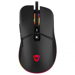 MOUSE USB SATELLITE A-GM06 KING FIGHT RGB 7 BOTOES PRETO