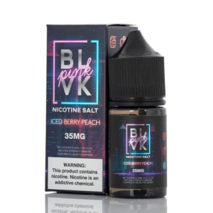 JUICE VAPE E.LIQUID BLVK PINK N.SALT ICED BERRY PEACH 35MG 30ML