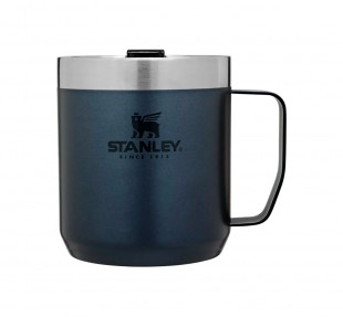 CANECA TERMICA STANLEY CLASSIC MUG AZUL COM TAMPA 354ML