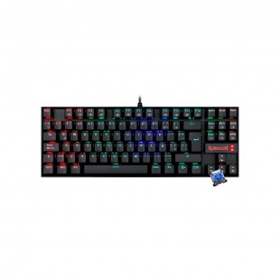 TECLADO USB MEC GAMER REDRAGON K552RGB-1 SW RED KUMARA PRETO