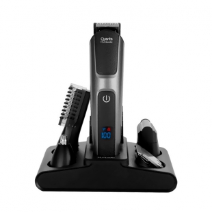 APARADOR DE PELO QUANTA QTAPK20 KIT 12EM1 PRETO CINZA