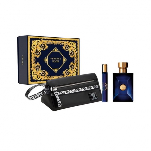 VERSACE POUR HOMME DYLAN BLUE KIT MEN 100ML EDT+10ML+NECESER
