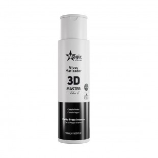 MASCARA MAGIC GLOSS MATIZADOR 3D MASTER BLACK EFEITO PRETO 500ML