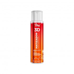 MASCARA MAGIC GLOSS MATIZADOR 3D RUIVO EFEITO RUIVO LARANJA 500ML