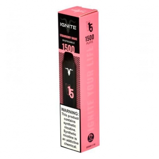 CIGARRO POD IGNITE V15 1500PUFF STRAWBERRY SHAKE 5% 5,1ML