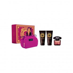 VERSACE CRYSTAL NOIR KIT FEM 90ML EDT+BOODY+SHOWER+NECESSER