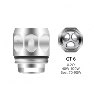COIL VAPE POD VAPORESSO GT CORE GT6 70-90W