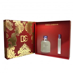 DOLCE GABBANA LIGHT BLUE KIT MEN 125ML EDT+10ML EDT