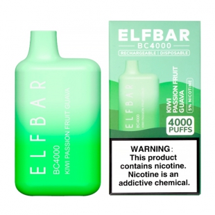 POD DESCARTÁVEL ELF BAR BC 4000PUFF KIWI PASS F GUAVA 5% 11.5ML
