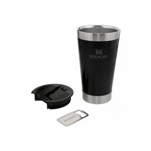 COPO TÉRMICO STANLEY CLASSIC BEER PINT PRETO 473ML
