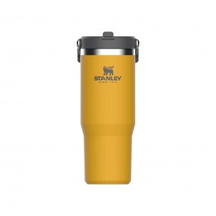 GARRAFA TERMICA STANLEY CLASSIC FLIP STRAW TUMBL AMARELO 887ML C/AL€A