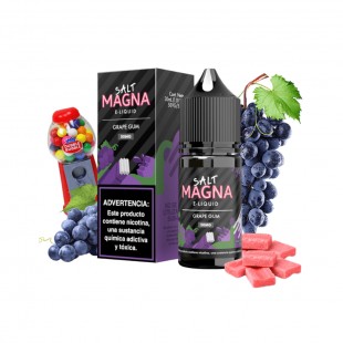 JUICE VAPE E.LIQUID SALT MAGNA FUSION GRAPE GUM 50MG 30ML