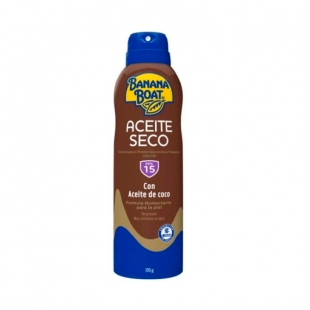 BRONCEADOR BANANA BOAT AEROSOL ACEITE SECO FPS15 ACEITE COCO 170G