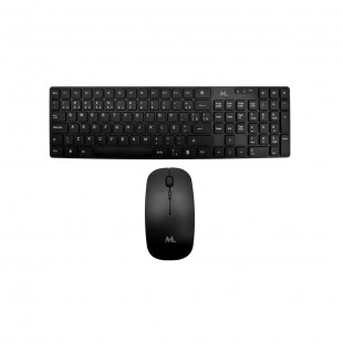 TECLADO+MOUSE WIR MTEK KM-5197B 1200DPI/BLACK PORTUGUES