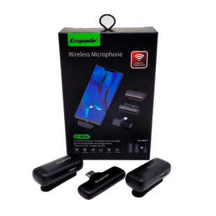MICROFONE WIR ECOPOWER EP-M096 2MIC VHF