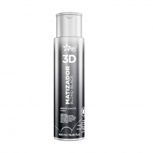 MASCARA MAGIC GLOSS MATIZADOR 3D BLOND BLACK EFEITO GRAFITE 500ML*